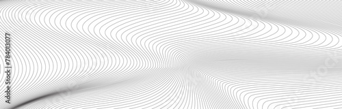 black and white gradient wavy stripes background