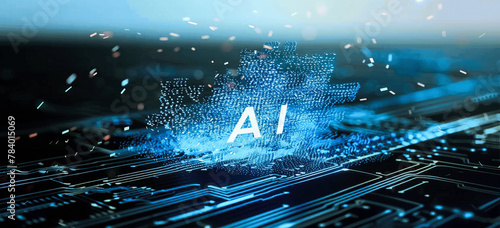 Interact with AI artificial intelligence brain processor in concept of AI artificial intelligence engineering  big data and AI machine learning to use generative AI for business support. LLMs