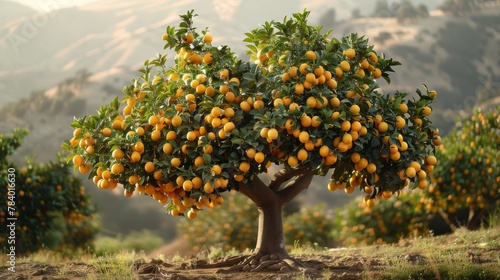 Tree Filled With Ripe Lemons