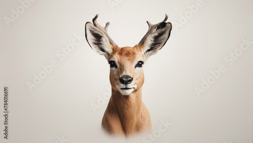 close up of a impala, close up of a male impala, impala antelope portrait