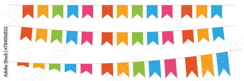 party flag background for celebration vector illustration