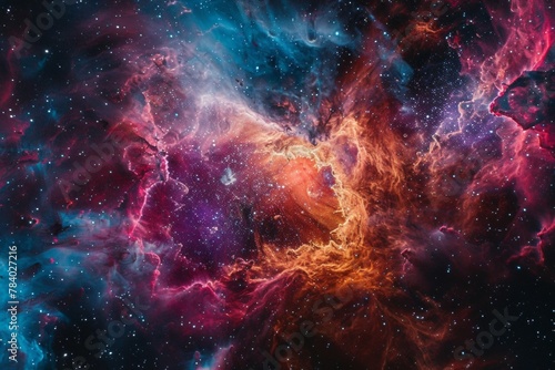 A hyper-realistic close-up of a supernova remnant, emphasizing vibrant colors and intricate details, suitable for a wallpaper photo