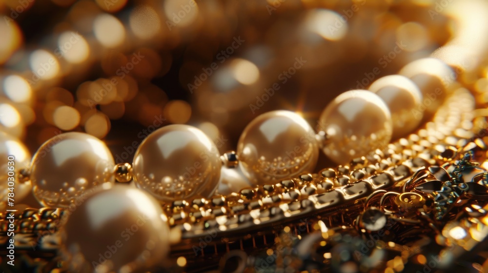 A close up of a bunch of pearls. Suitable for jewelry concepts A close up of a bunch of pearls. Suitable for jewelry concepts