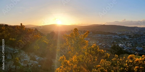 sunrise in the mountains