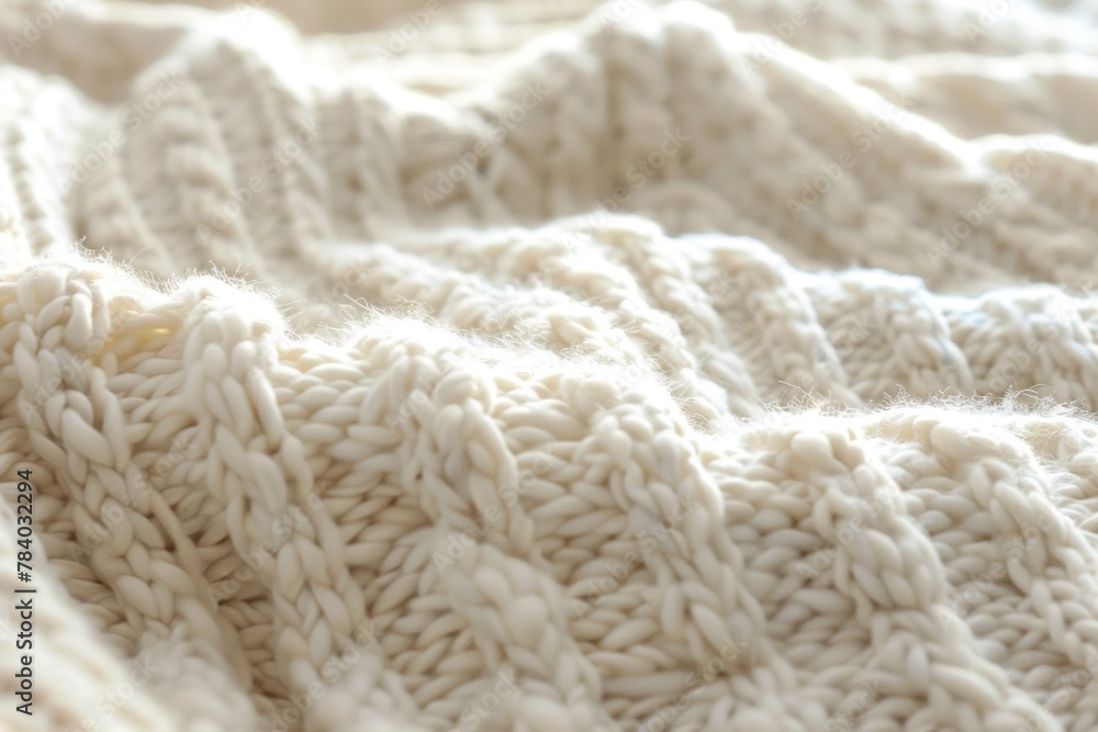 Soft knit texture, delicate loops and stitches, cozy and inviting Soft knit texture, delicate loops and stitches, cozy and inviting