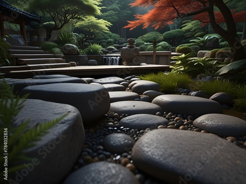 An ultra detailed realistic digital art featuring Zen photo