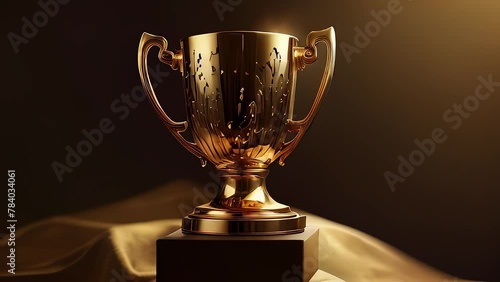 Golden award cup