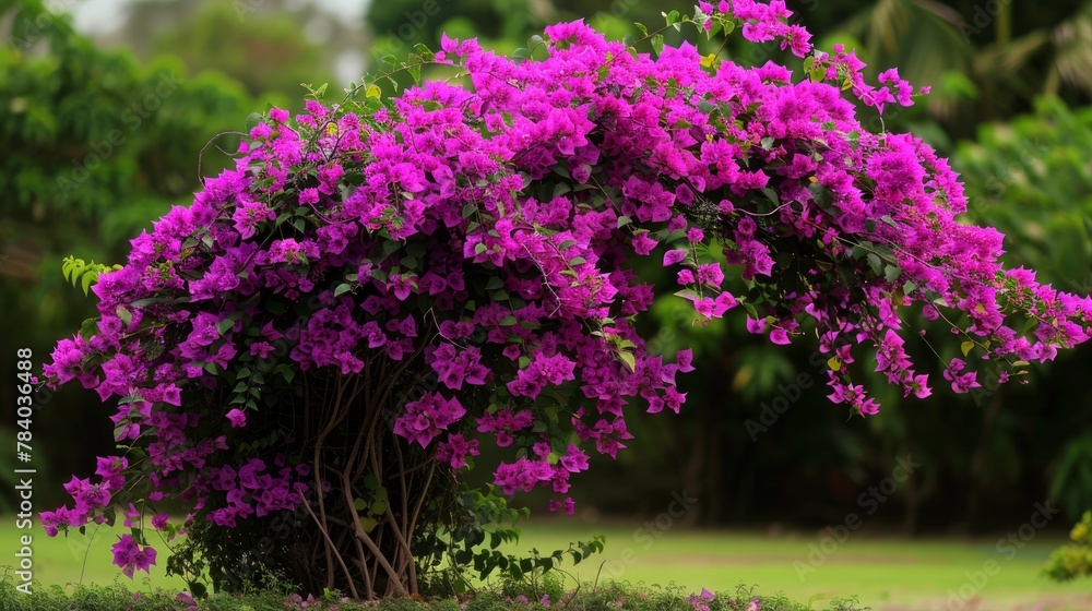 Bougainvillea Spectabilis Great Bougainvillea Purple Flowering Plant 