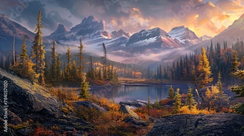 Canadian Rocky Mountains nature landscapes photo