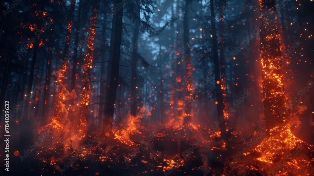 burning forest burning forest