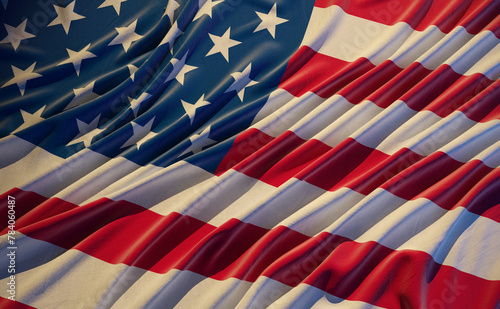 United states of america banner. Flag of USA. photo