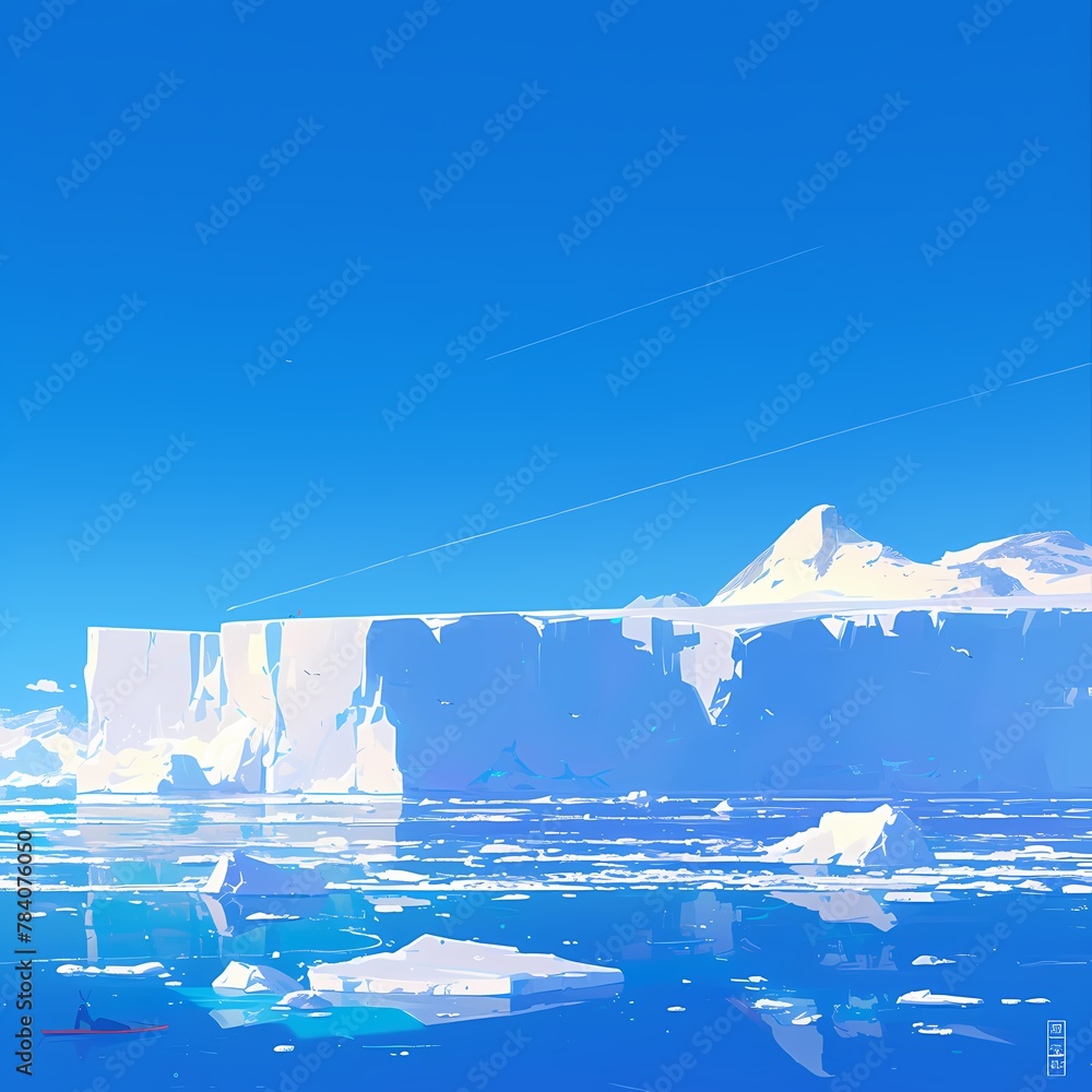 Luxurious Antarctic Iceberg Collection for Travel & Adventure Marketing
