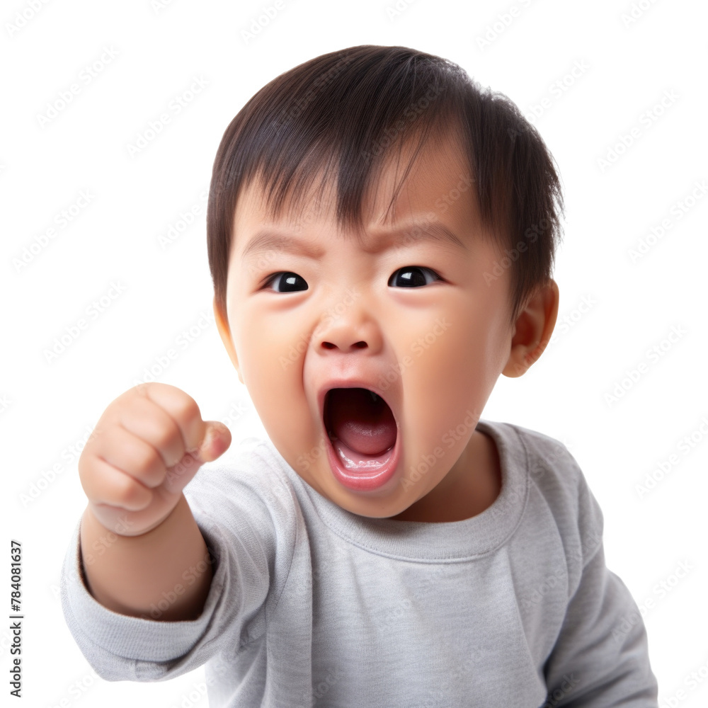 Cute baby has funny emotion and gesture transparent background Cute baby has funny emotion and gesture transparent background