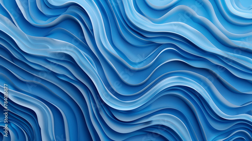 Abstract blue lines and tones as wallpaper background illustration.