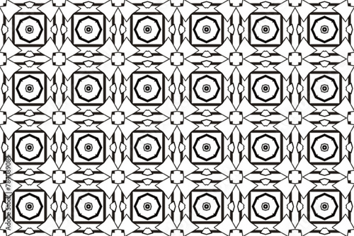 Seamless Fashion Wallpaper Interior Visual Design Digital Texture Fabric Background Cloth Template Tile Geometric Textile Art Graphic Symmetric Pattern.