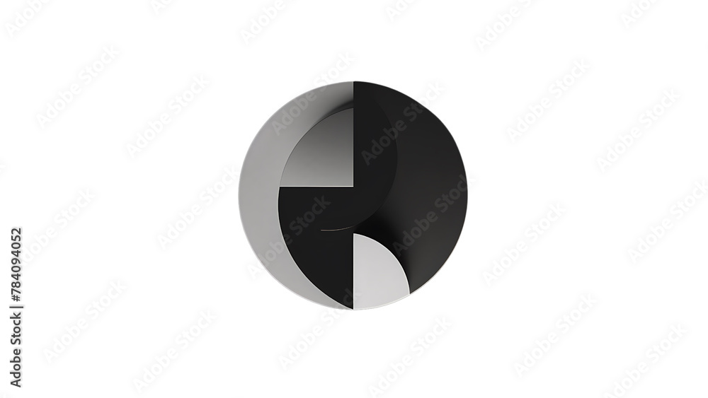 Geometric 3D Logo: Clean and Transparent Background for Business Brand Representation, Crafted in Vector Format and Available as a PNG Geometric 3D Logo: Clean and Transparent Background for Business Brand Representation, Crafted in Vector Format and Available as a PNG