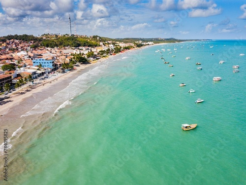 Aerial view of Maragogi beach, Alagoas photo