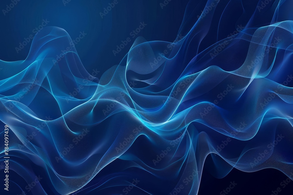 dark blue background with abstract graphic elements wide banner format for versatile design projects digital ilustration