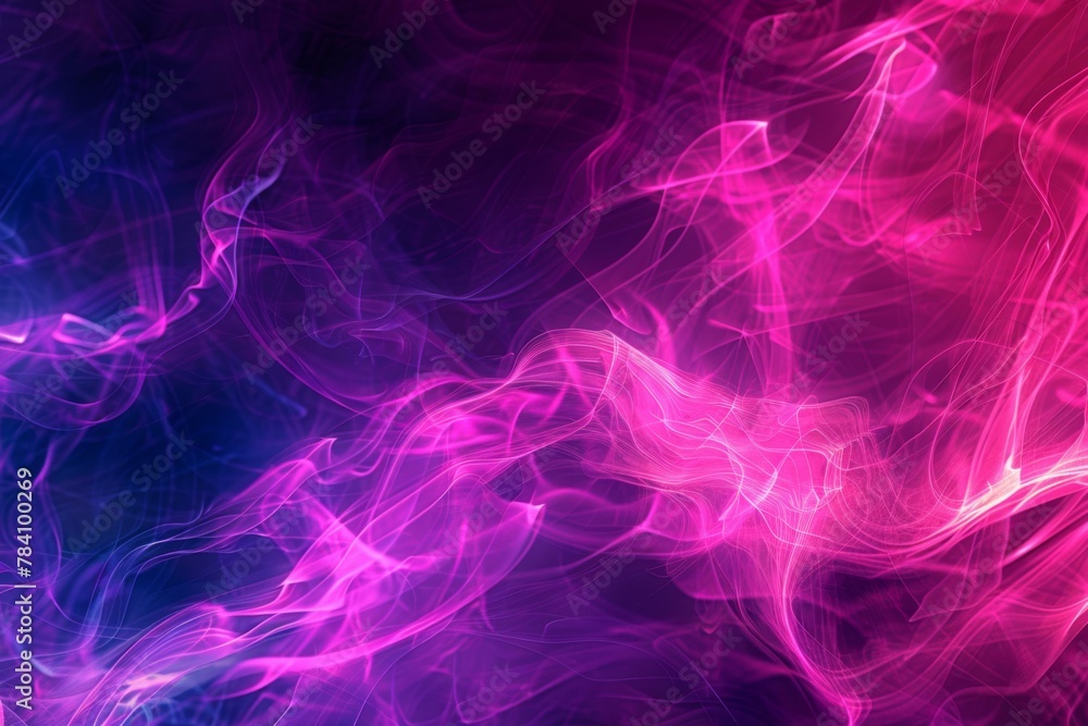 Fototapeta premium Abstract Colorful Smoke Waves Background, Artistic Design Concept