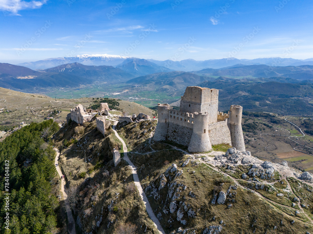 Rocca di Calascio, Abruzzo, Italy, Aerial Photography