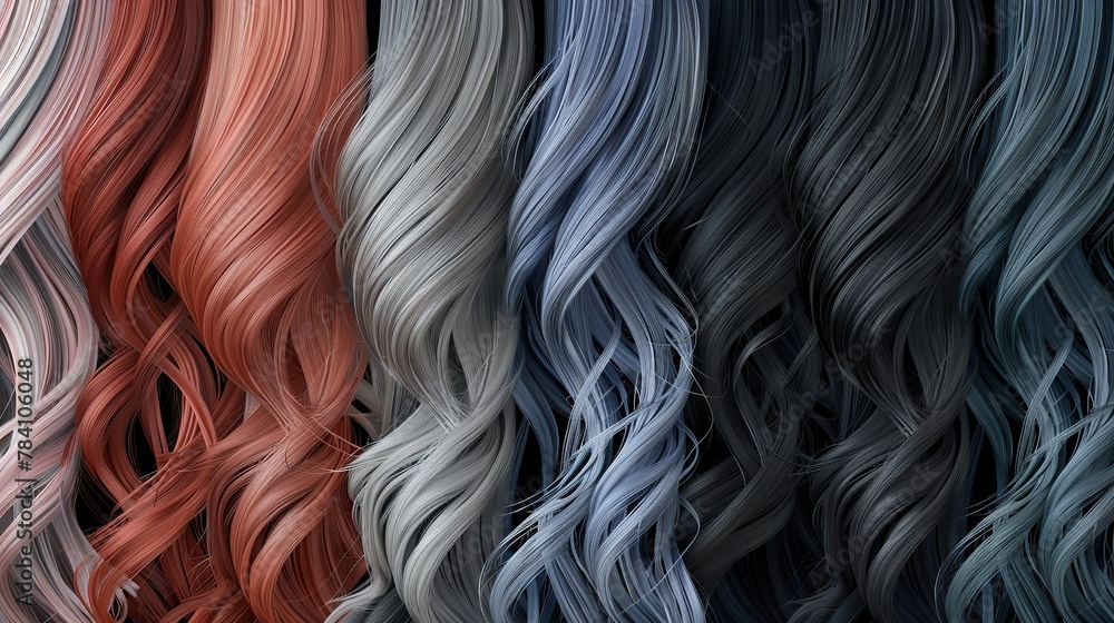 Color Hair Set: Styling, Coloring, Texture, and Extensions for Blonde Hairstyles