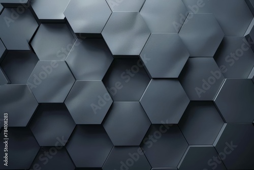modern grey geometric hexagonal background for website header digital ilustration