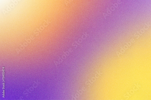 Abstract Yellow White Purple Gradient with Grainy Texture