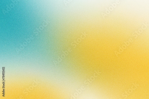 Stylish Grainy Texture Gradient Artwork in Yellow White and Turquoise