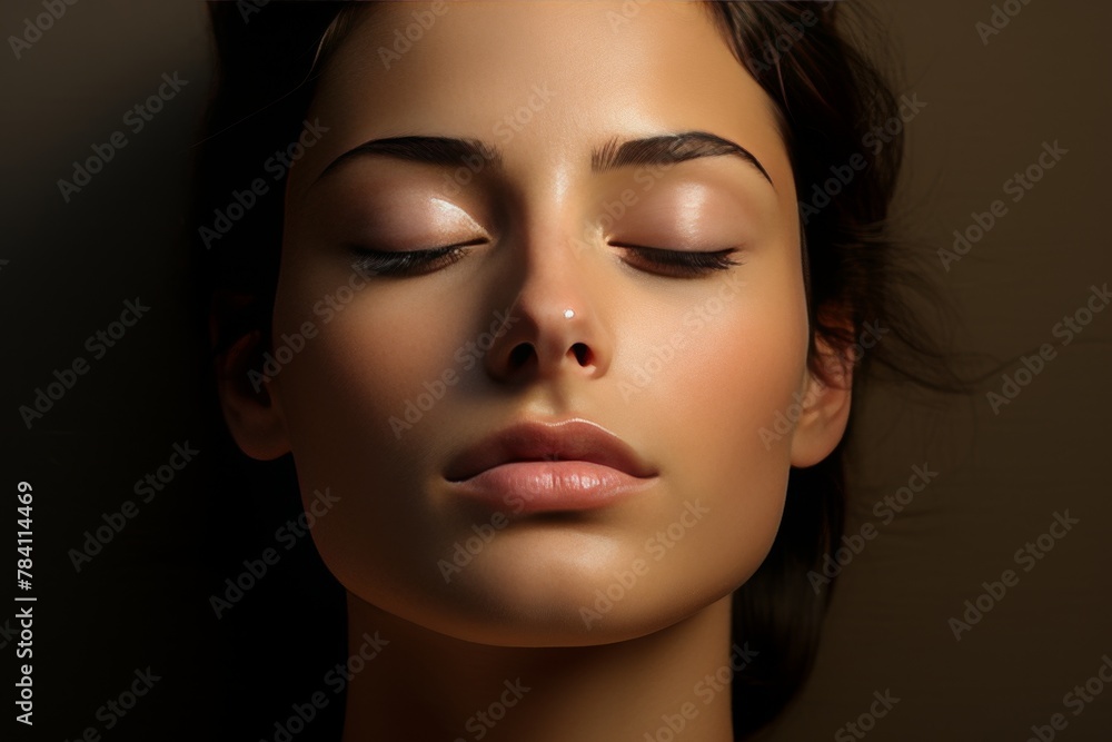 Serene Beauty A Captivating Portrait of a Beautiful Young Woman with Flawless Skin, Enchanting Eyes, and a Tranquil Expression, Exuding Grace and Elegance in Every Detail. Serene Beauty A Captivating Portrait of a Beautiful Young Woman with Flawless Skin, Enchanting Eyes, and a Tranquil Expression, Exuding Grace and Elegance in Every Detail.