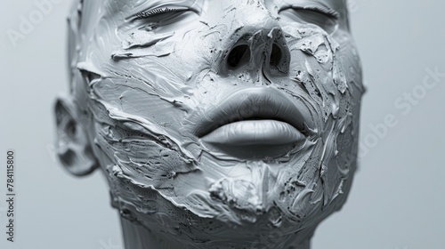 Close up of Exfoliating Facial Mask for Smooth and Radiant Skin