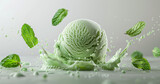 Mint ice-cream scoop
