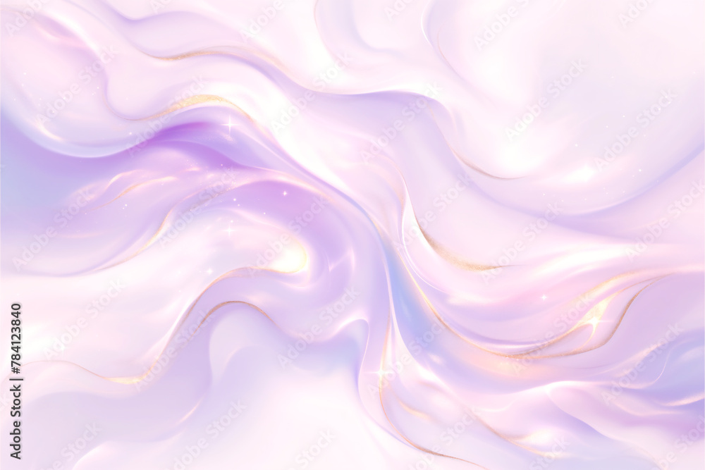 Fototapeta premium ゴールドとパステルカラーの柔らかいマーブル模様の背景