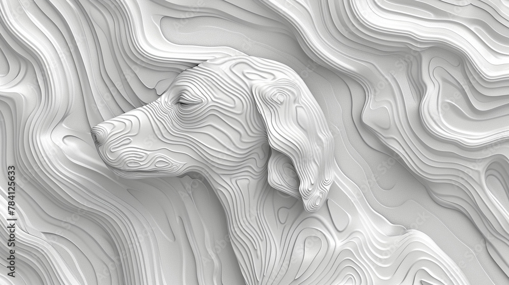 abstract dog design. abstract dog design.