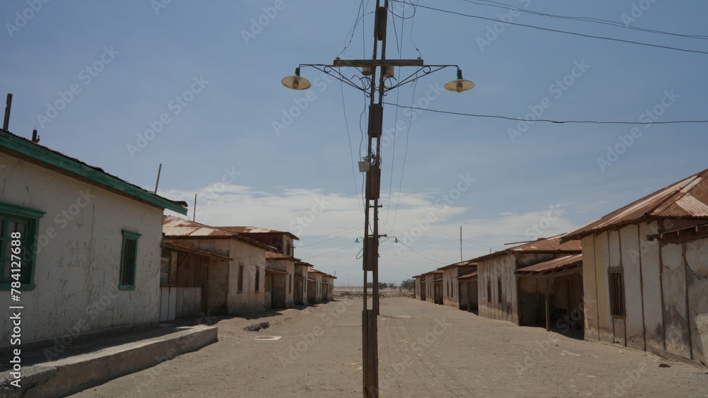 Ghost mining town of Humberstone, Iquique, Chile