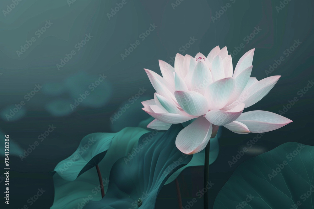 Isolated beautiful lotus