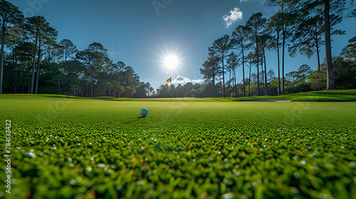 Golf course - tournament - country club - pristine - well-manicured - sunset - golden hour - links - green - fairway - tee  © Jeff