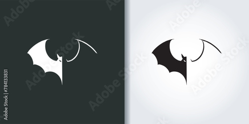 black bat logo set