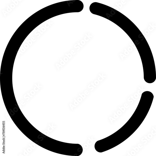 Circle Broken Line