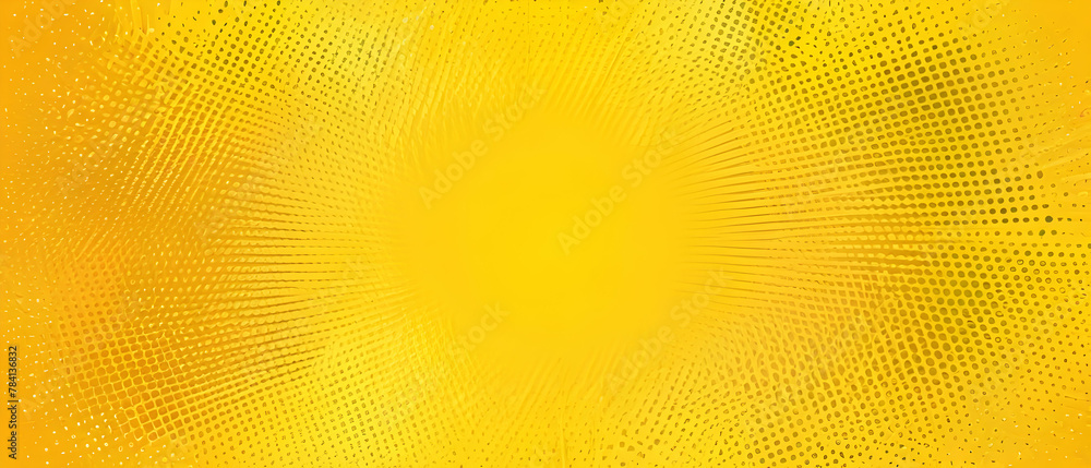 Abstract yellow rays background with halftone. Sunburst abstract background. Pop art comics book cartoon magazine style.