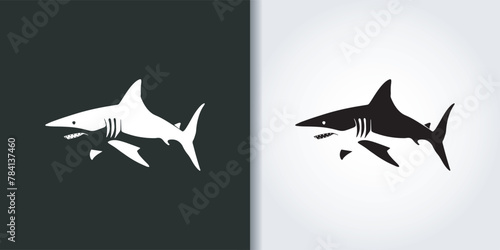 shark logo set 