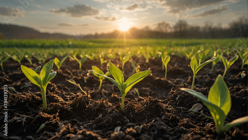 sprout in the ground