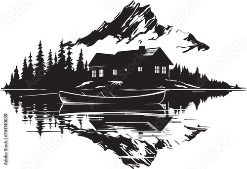 Mountain Memories Chalet Lake Nostalgia and Boat Escapes Serene Shores Chalet Lake Tranquility and Boat Rides