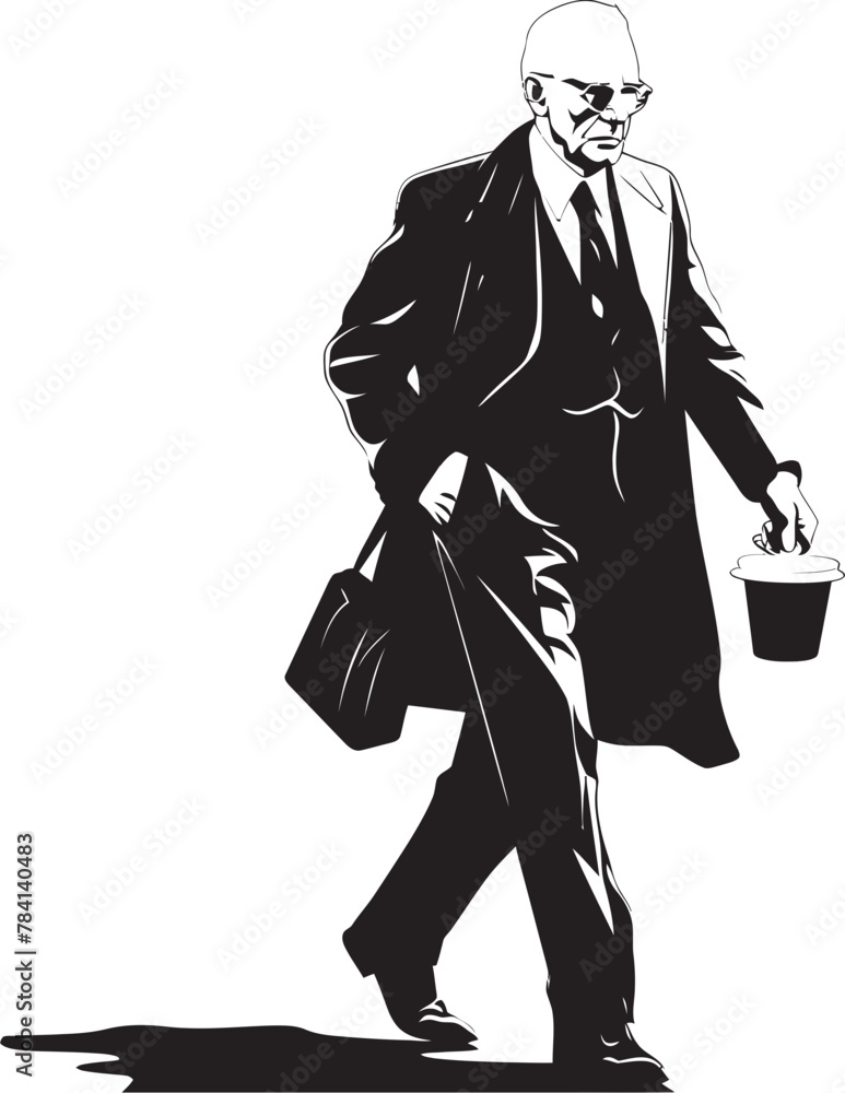 Obraz premium Corporate Cadence Rhythm of Achievement Briefcase Venture Entrepreneurial Pursuits in Motion