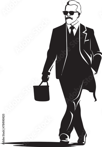 Corporate Stride Symbolizing Business Progress Professional Path Businessmans Pathway Icon