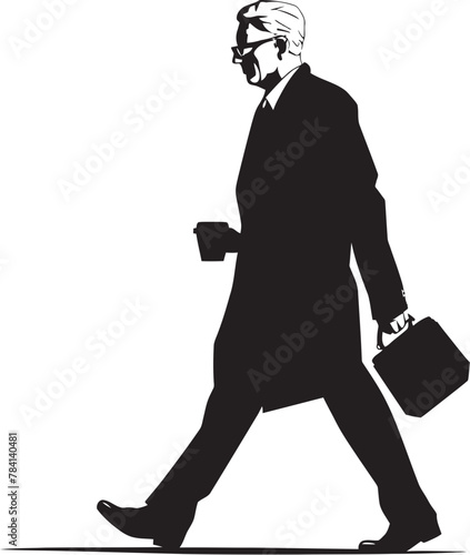 Suitcase Stride Forward Momentum in Business Path of Success Businessmans Expedition