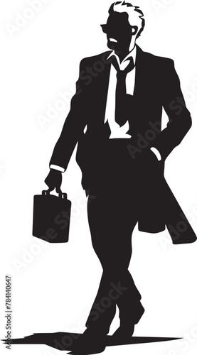 Briefcase Odyssey Entrepreneurial Journey Logo Urban Pathfinder Businessmans Path Icon