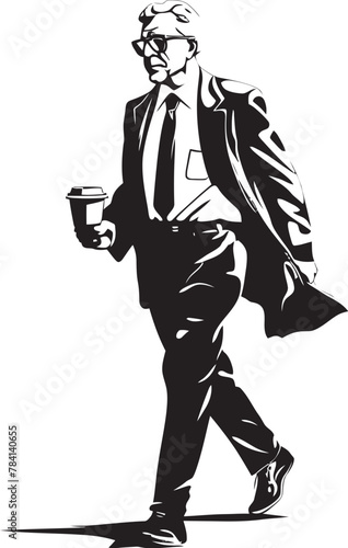 Corporate Explorer Entrepreneurial Stride Logo Executive Path Businessmans Route Emblem
