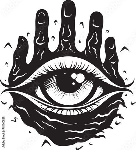 Wicked Watcher Devils Grip Symbol Swift Raptor Dinosaur Vector Logo