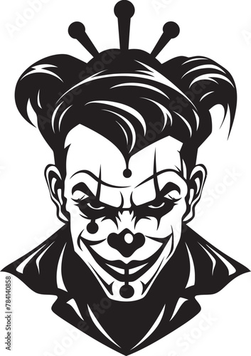 Ghostly Grimace Eerie Clown Vector Shadowed Shindig Spooky Clown Icon
