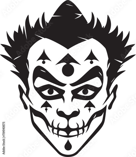 Creepy Cabaret Spooky Clown Icon Wraithlike Wit Sinister Clown Symbol